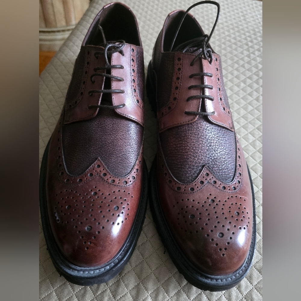 Baldinini Men's Classic Brown Oxford Shoes New Without Box